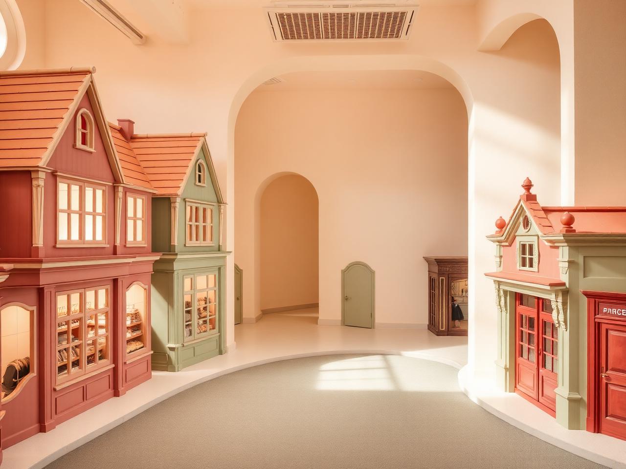 Mini-ville immersive en centre commercial — visuel d'intention