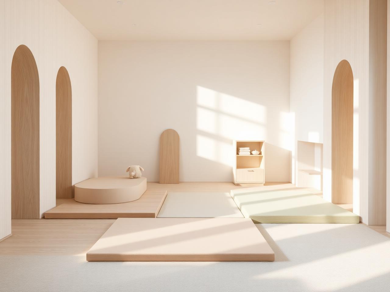 Espace de motricité petite enfance — visuel d'intention